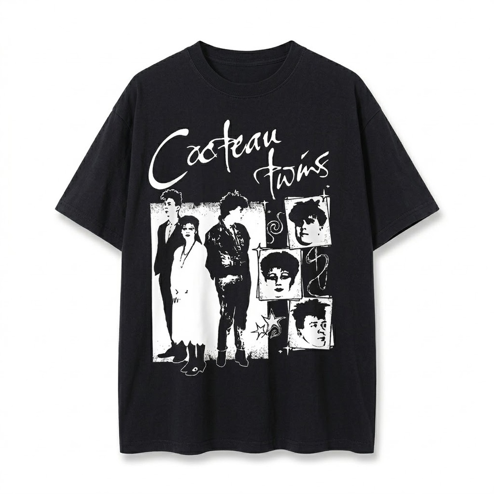 Black Graphic Tee - Band Shirt